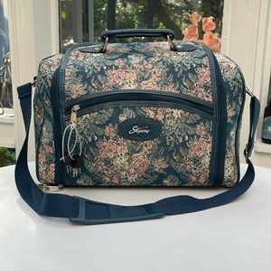 New Vintage Skyway Tapestry Weekend Travel Crossbody Bag